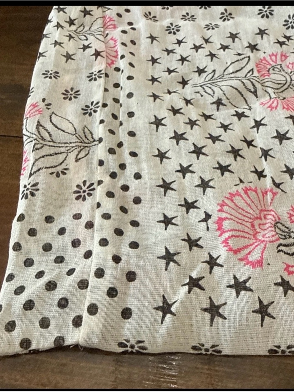 Free People Cream Shoulder Satchel with Pink Floral Print - Picture 7 of 12